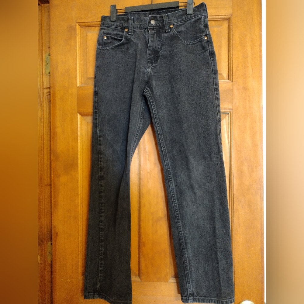 Lee Men's Black Straight Jeans